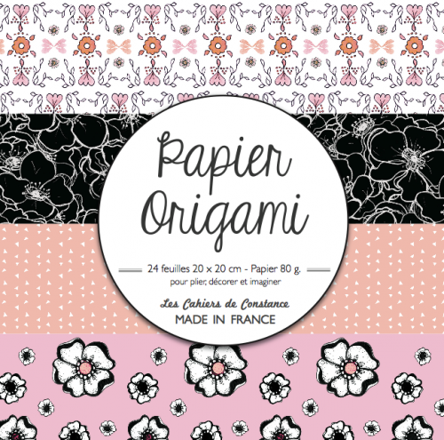 Origami (rose & noir)