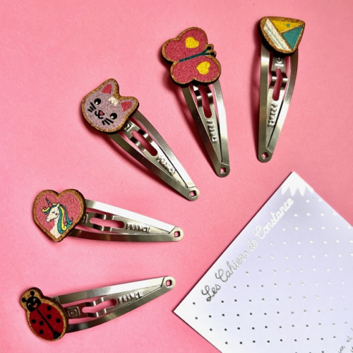 Lot 5 barrettes