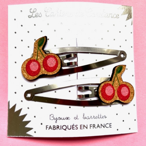 Barrettes Cerise