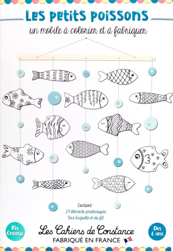 Mobile poisson à colorier et à fabriquer