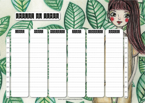 Emploi du temps Olivia