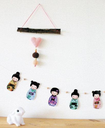 Guirlande Kokeshis