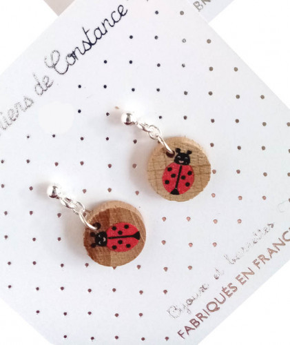 Boucles puces Coccinelle