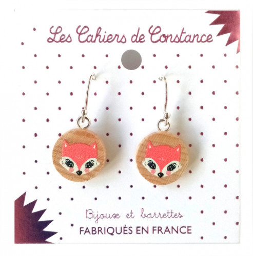 Petites boucles pendantes Renard