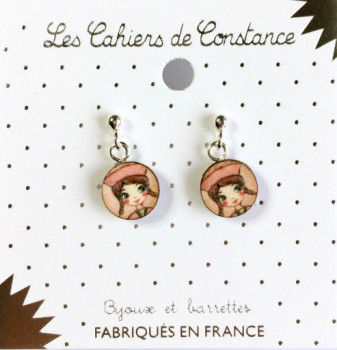 Boucles puce argent Ayana