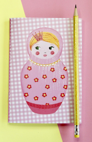 Carnet Matriochka rose