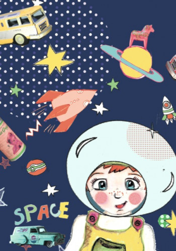 Carte «&nbsp;Space boy&nbsp;»