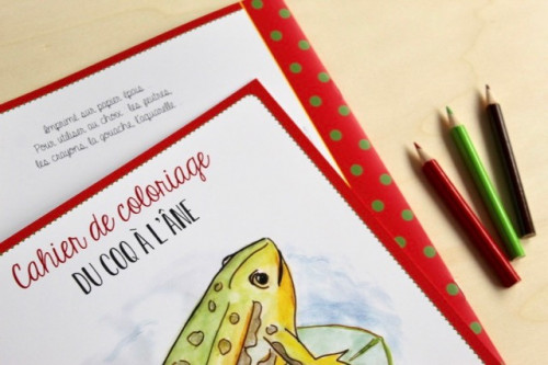 Coloriage Du coq à l'âne