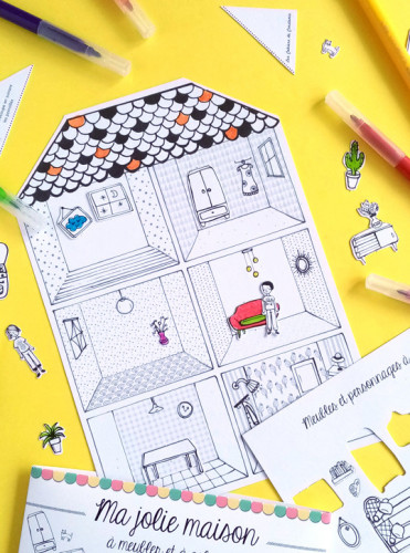 Jolie maison à colorier